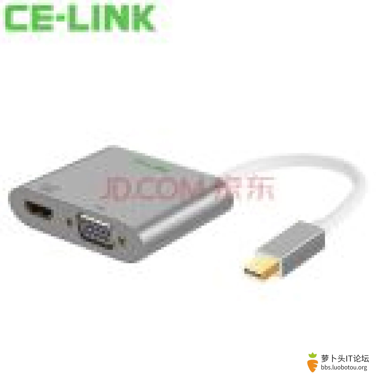 CE-LINK 雷电2/MiniDP转HDMI+VGA